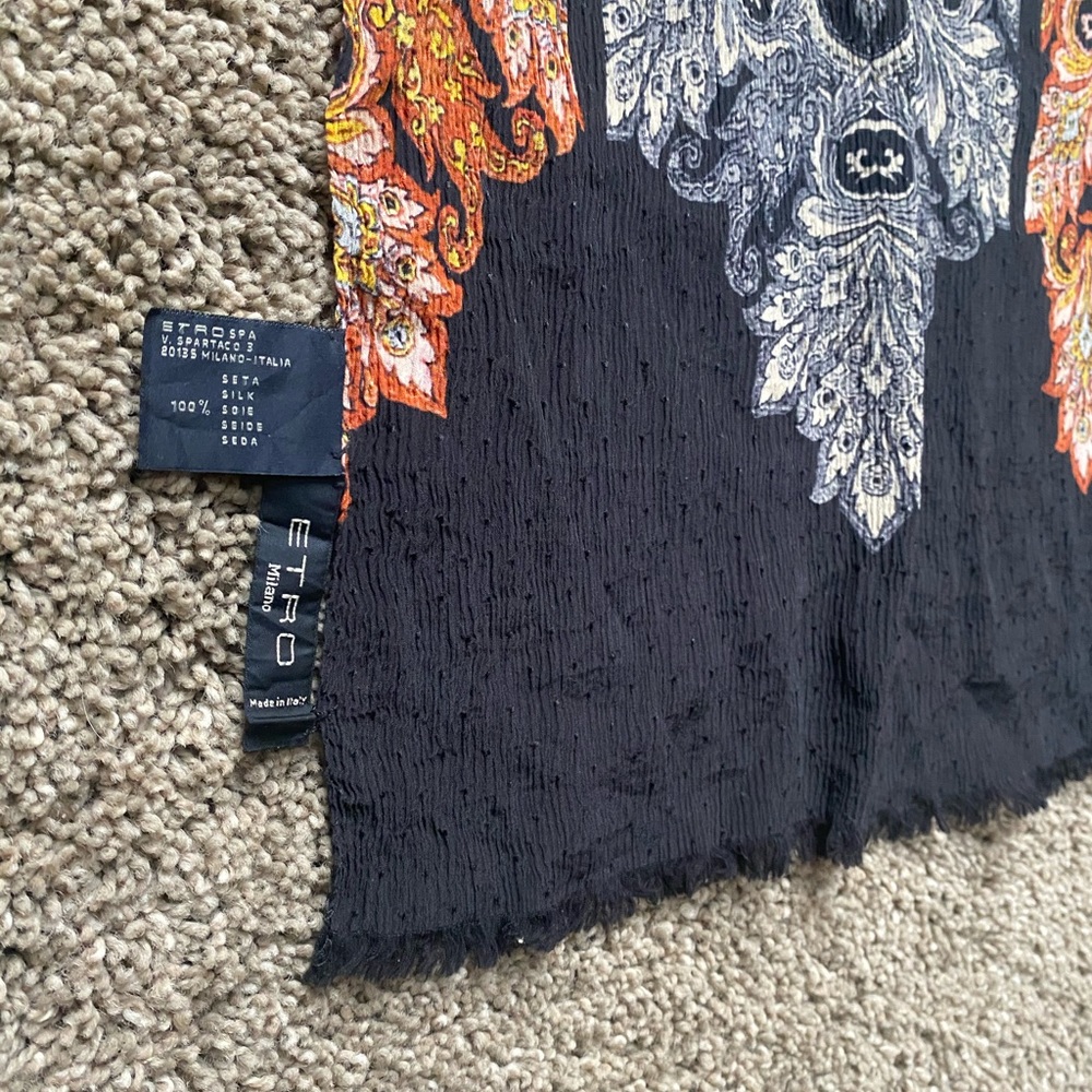 Etro scarf 100% silk